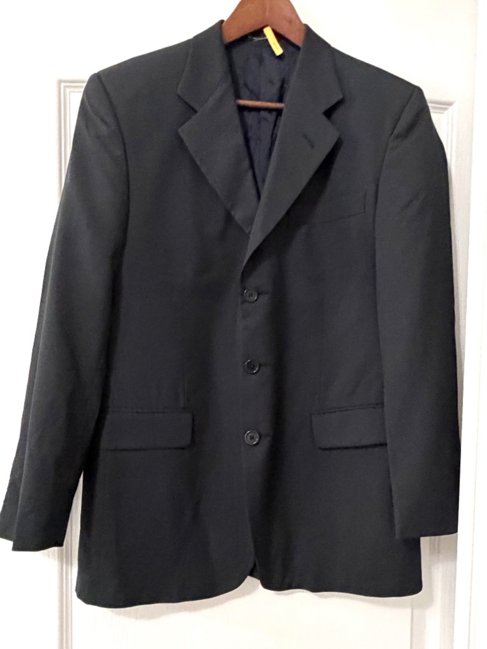 Sergio Benetti Italy Men’s 3-Button Wool Suit Blazer Size IT 48 / US 38R